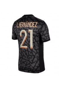 Paris Saint-Germain Lucas Hernandez #21 Jalkapallovaatteet Kolmaspaita 2023-24 Lyhythihainen